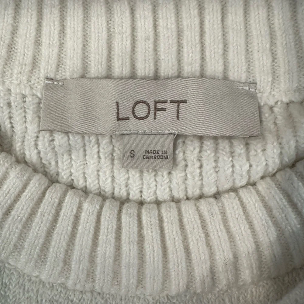 LOFT Mixed Fair Isle Sweater - Size Small - Picture 6 of 7